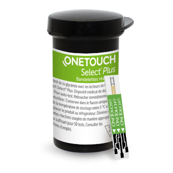 One Touch Select Plus Bandelettes réactives