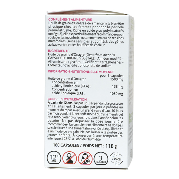 Arkogélules huile d'onagre capsules