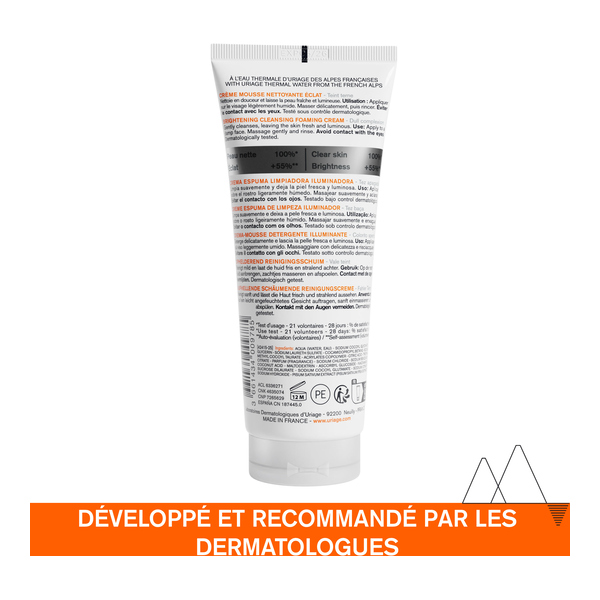 Uriage Depiderm Crème mousse nettoyante éclat