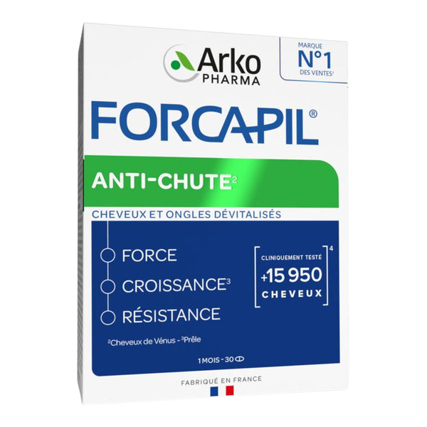 Forcapil Anti-Chute comprimés Cheveux et ongles