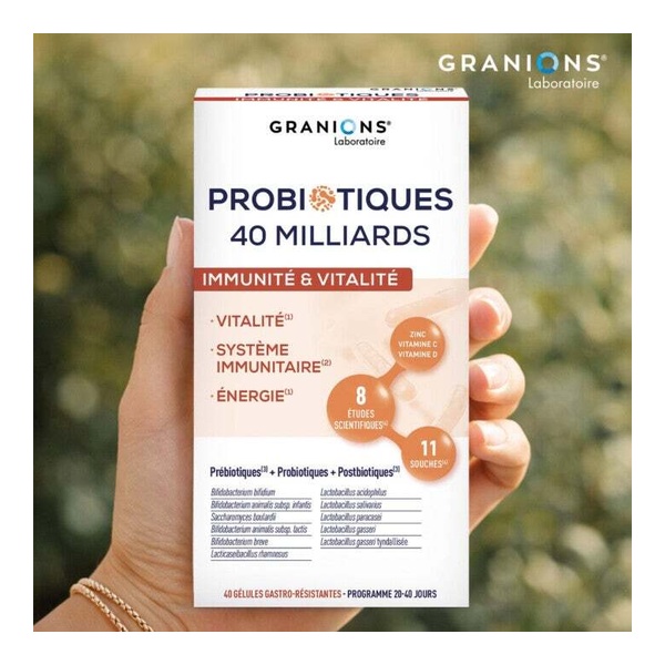 Granions Probiotiques Immunité et vitalité gélule