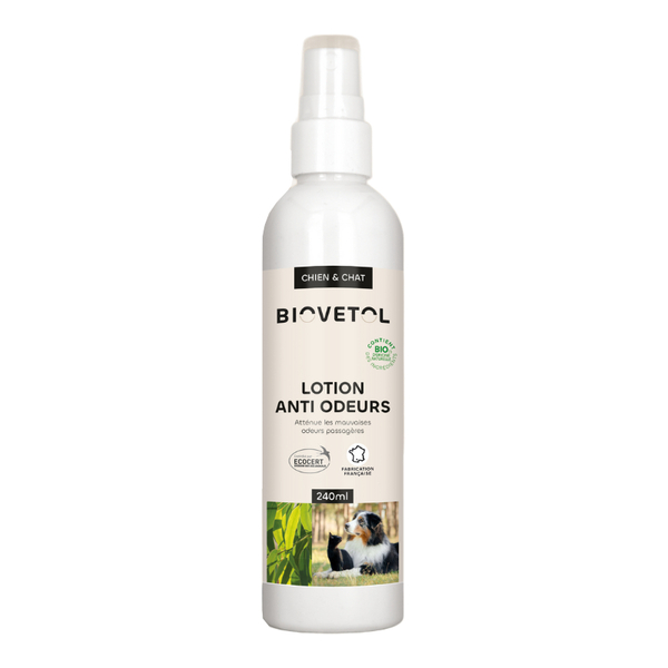 Lotion anti odeurs chien et chat Biovetol