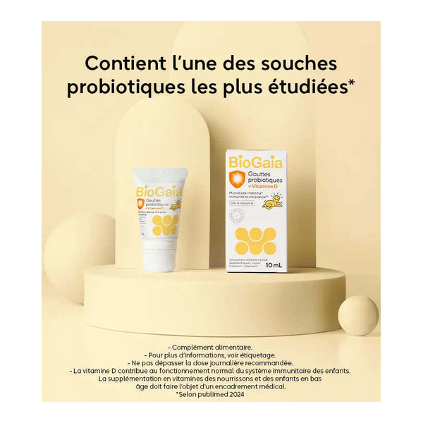 Biogaia Gouttes probiotiques + Vitamine D