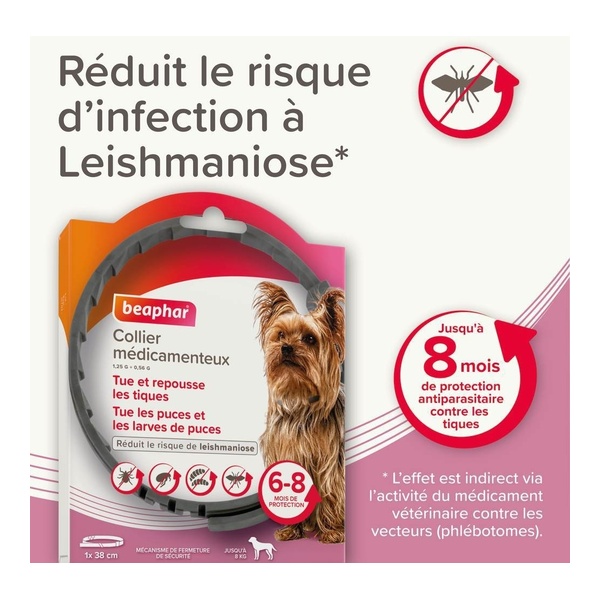 Collier anti puce chien Beaphar