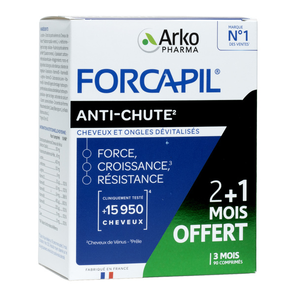 Forcapil Anti-Chute comprimés Cheveux et ongles