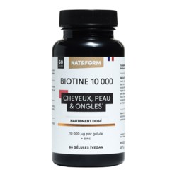 Nat et Form Biotine 10 000 µg gélules