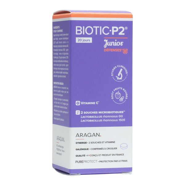 Aragan Biotic P2 Junior Défenses comprimés à croquer