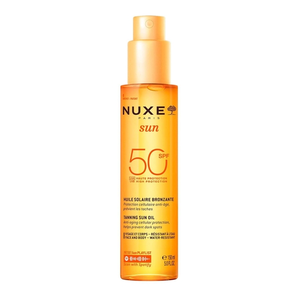 Nuxe Sun Huile solaire bronzante SPF 50