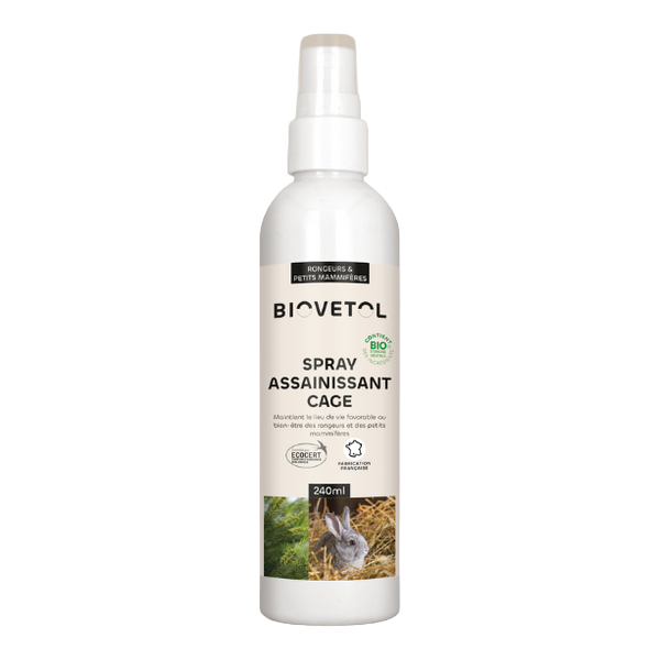 Spray assainissant cage rongeur Biovetol