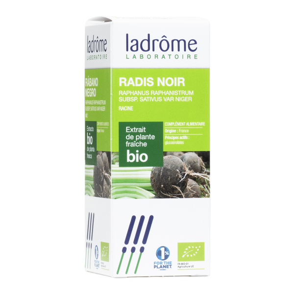 Ladrome Radis noir extrait de plante fraîche Bio