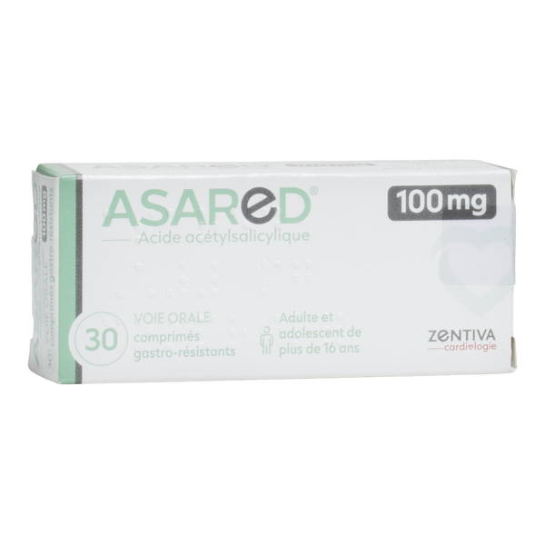 Acide acétylsalicylique 100 mg Asared comprimé
