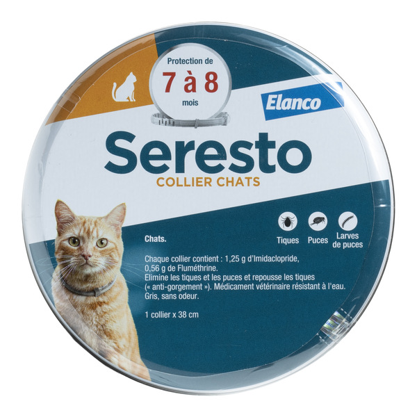 Collier anti puce Seresto chat