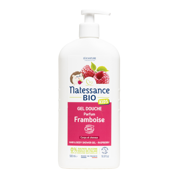 Natessance Kids Gel douche bio framboise