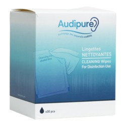 Lingettes nettoyantes pour appareil auditif