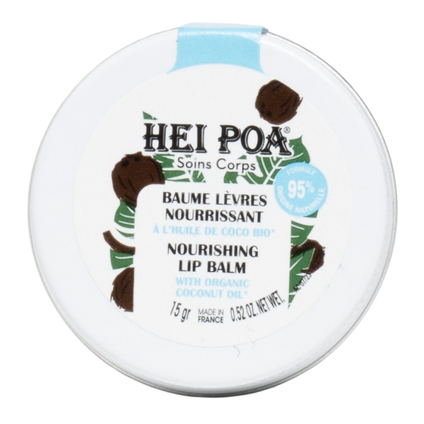 Hei Poa Baume lèvres nourrissant à l'huile de coco bio