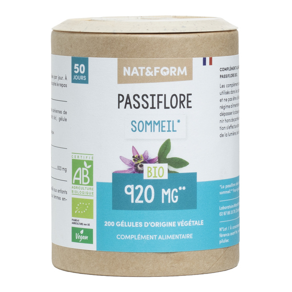 Nat et Form Ecoresponsable passiflore bio gélules