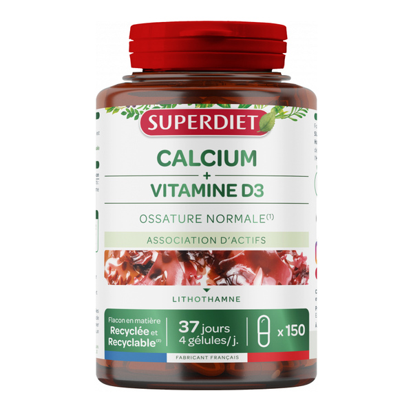 Super Diet Calcium + Vitamine D3 gélules