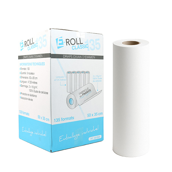 Draps d'examen lisses 50 cm x 35 cm