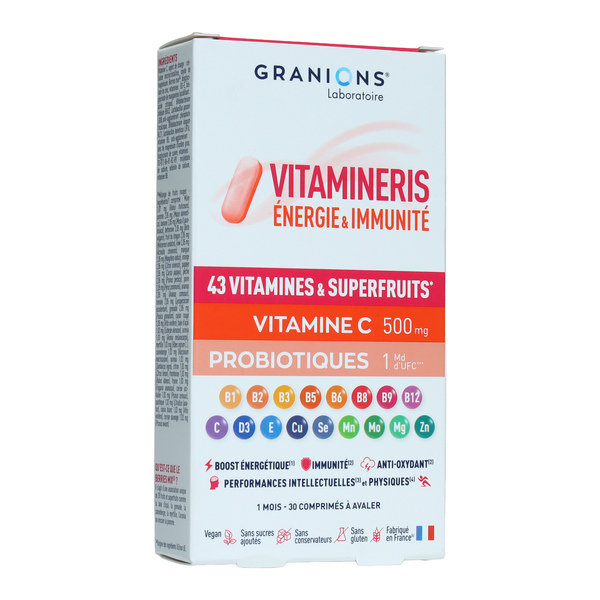 Granions Vitamineris Energie et Immunité comprimés
