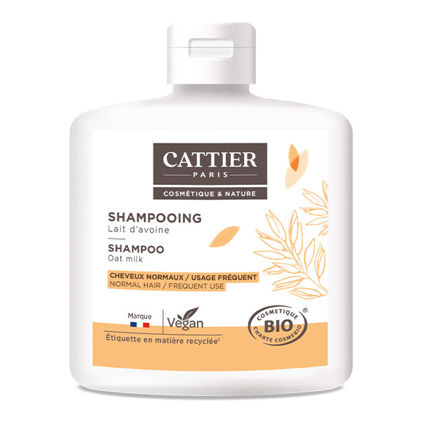 Cattier Shampooing bio Usage fréquent au lait d'Avoine