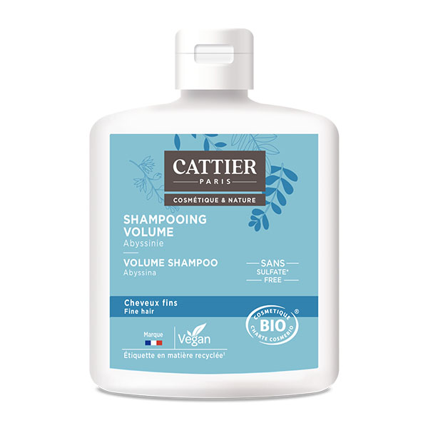 Shampoing Cattier Volume Bio pour cheveux fins