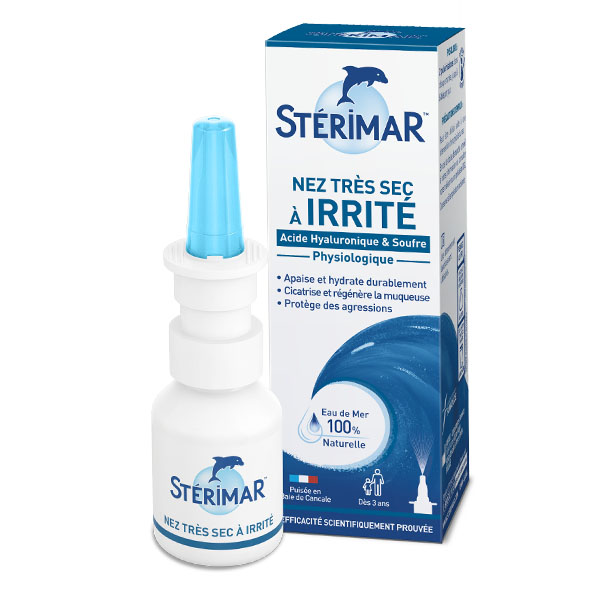 Spray Sterimar pour nez très sec à irrité