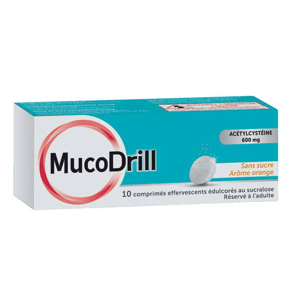 Mucodrill comprimé effervescent