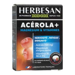 Complément alimentaire Herbesan Acérola+ Vitamines et Magnésium