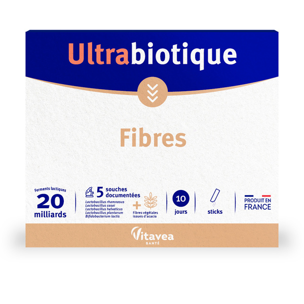 Ultrabiotique fibres poudre sticks flore intestinale