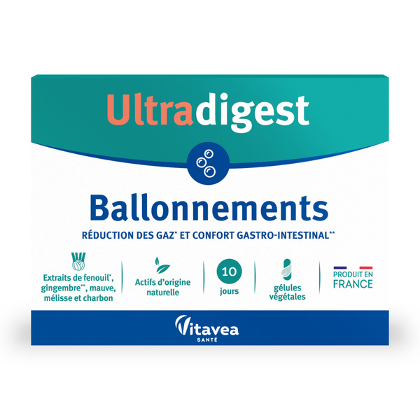 Ultradigest Vitavea gélules contre le ballonnement