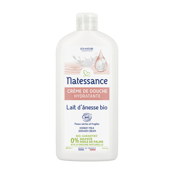 Natessance crème de douche Lait ânesse bio hydratante