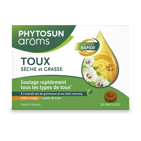 Phytosun Arôms pastilles pour la toux sèche et grasse