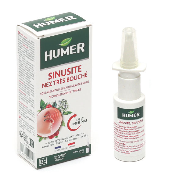 Humer sinusite spray nasal nez très bouché
