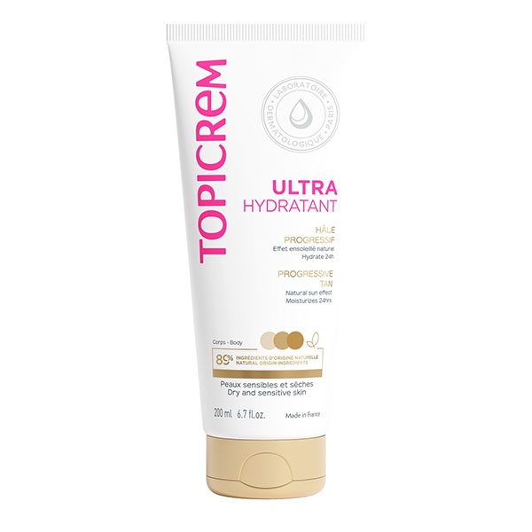 Lait hâle progressif Topicrem ultra-hydratant