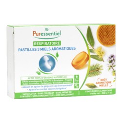 Pastilles Respiratoire Puressentiel aux trois miels aromatiques