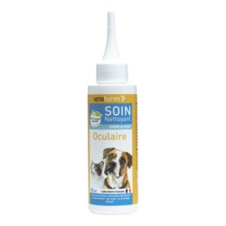 Vetoform soin nettoyant oculaire conjonctivite chiens et chat