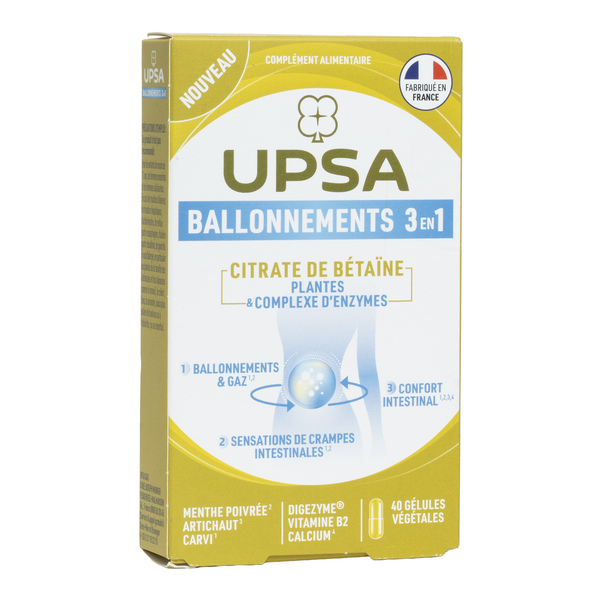 UPSA Ballonnements 3 en 1 gélules