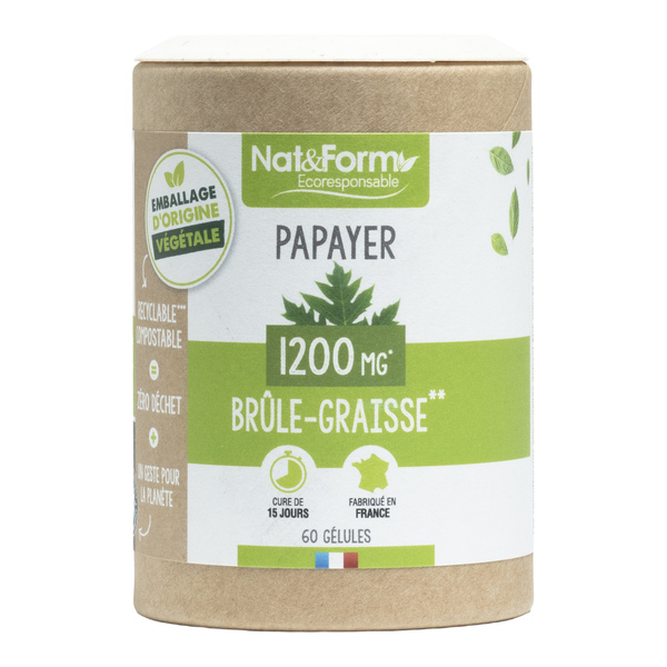 Papaye Nat et Form gélules Brûle graisse
