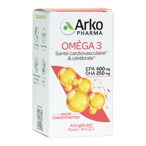 Capsules Oméga 3 Arkogélules Arkopharma