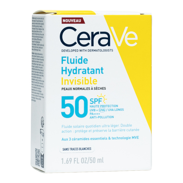 Cerave Fluide hydratant invisible SPF 50