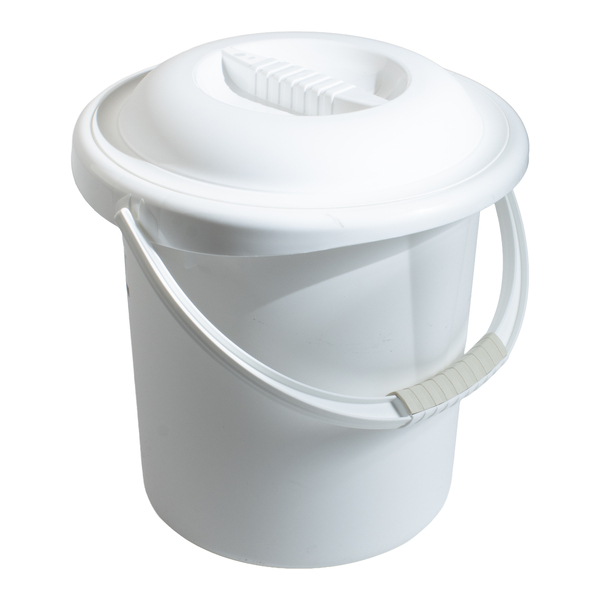 Seau hygiénique blanc avec couvercle