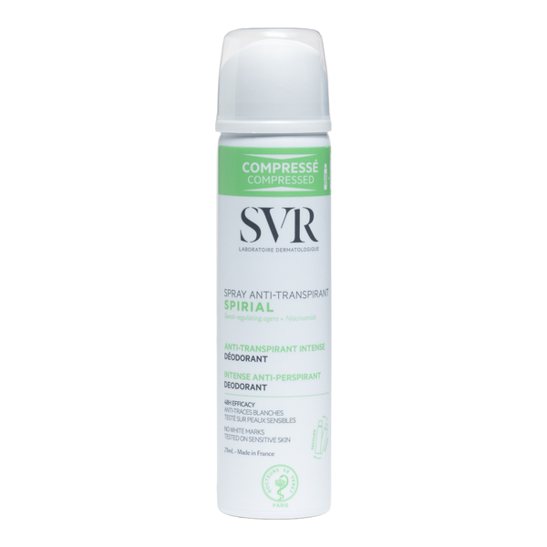SVR Spirial Déodorant spray compressé efficacité 48 h