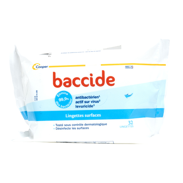 Baccide Lingettes désinfectantes surfaces