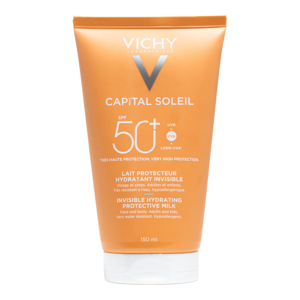 Lait solaire protecteur hydratant invisible SPF50+ Vichy Capital Soleil
