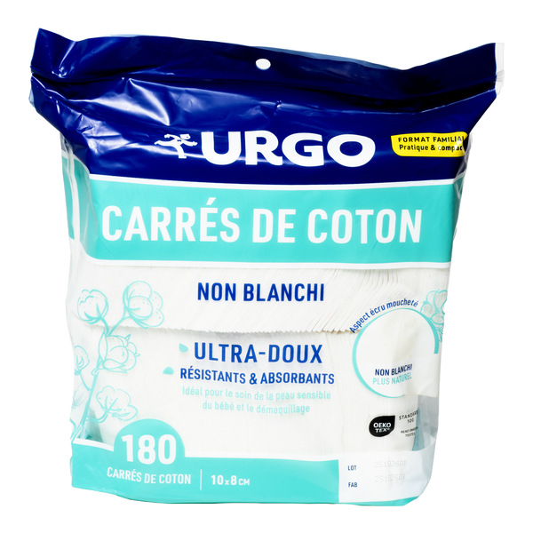 Urgo Carrés de coton non blanchi