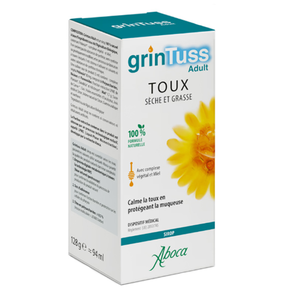 Grintuss Adulte Sirop toux sèche et grasse Aboca