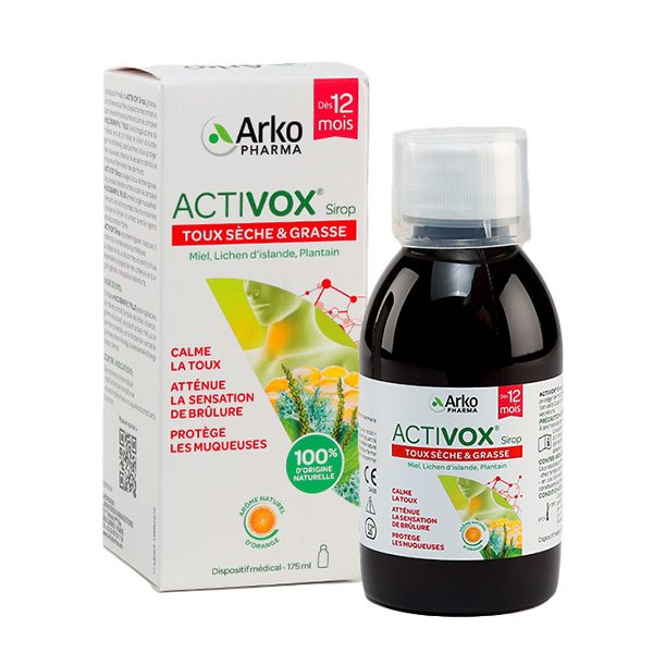 Sirop Activox toux sèche et grasse