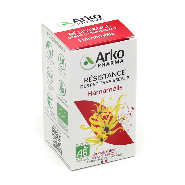 Arkogélules hamamélis Bio sensation jambes fatiguées