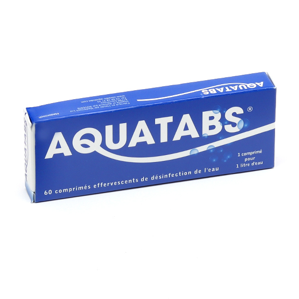 Comprimés Aquatabs de désinfection de l'eau