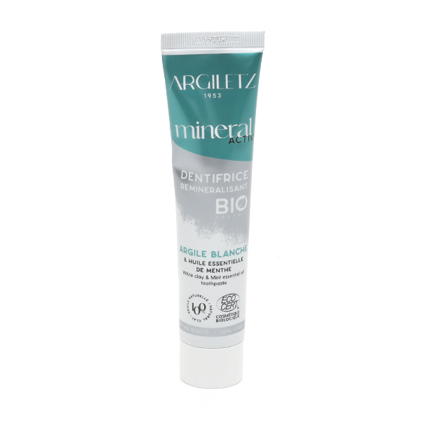Argiletz Mineral Activ' Dentifrice reminéralisant bio argile et menthe